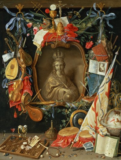 Ecclesia circondata da simboli di vanità da Jan van Kessel the Elder